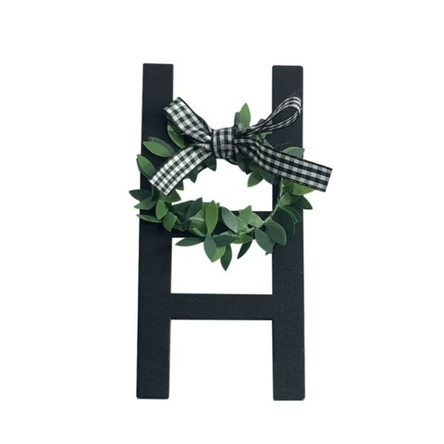Cqxid Desktop Dress Up Under $5 Creative Vintage Rural Farmhouse Style Window Frame Ladder Ornament: Wooden Frame Design For A Warm And Retro Wall Decoration Adding Fun And To Your