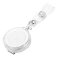 thumbnail image 1 of Retractable Ski Pass ID Card Badge Holder Key Chain Reels With Clip White, 1 of 5