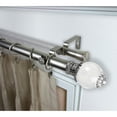 thumbnail image 3 of Domovina Maya 1" Double Curtain Rod-Color:Satin Nickel,Size:66-120", 3 of 3