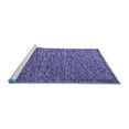 thumbnail image 2 of Ahgly Company Machine Washable Indoor Rectangle Abstract Blue Modern Area Rugs, 5' x 7', 2 of 4