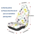 thumbnail image 2 of Lsque Hawaiian Coconut Tree Pattern Car Seat Covers for Front Seats , Waterproof Seat Covers for Cars, Sporty Front Seat Covers,Car Seat Cover Protector Front Seats, 2 of 5