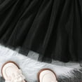 thumbnail image 6 of DAKIMOE Halloween Girls Dress Long Sleeve Tutu Pumpkin Skirt Princess Party Tulle Dress Fall Clothes, Black, 7Y, 6 of 6