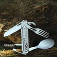 thumbnail image 1 of Cuchillo plegable de supervivencia portátil Gadgets Cubiertos Desmontable de acero inoxidable Artículos de Multiherramienta shamjiam Cortador plegable, 1 of 8