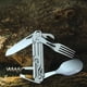 thumbnail image 1 of Cuchillo plegable de supervivencia portátil Gadgets Cubiertos Desmontable de acero inoxidable Artículos de Multiherramienta shamjiam Cortador plegable, 1 of 8
