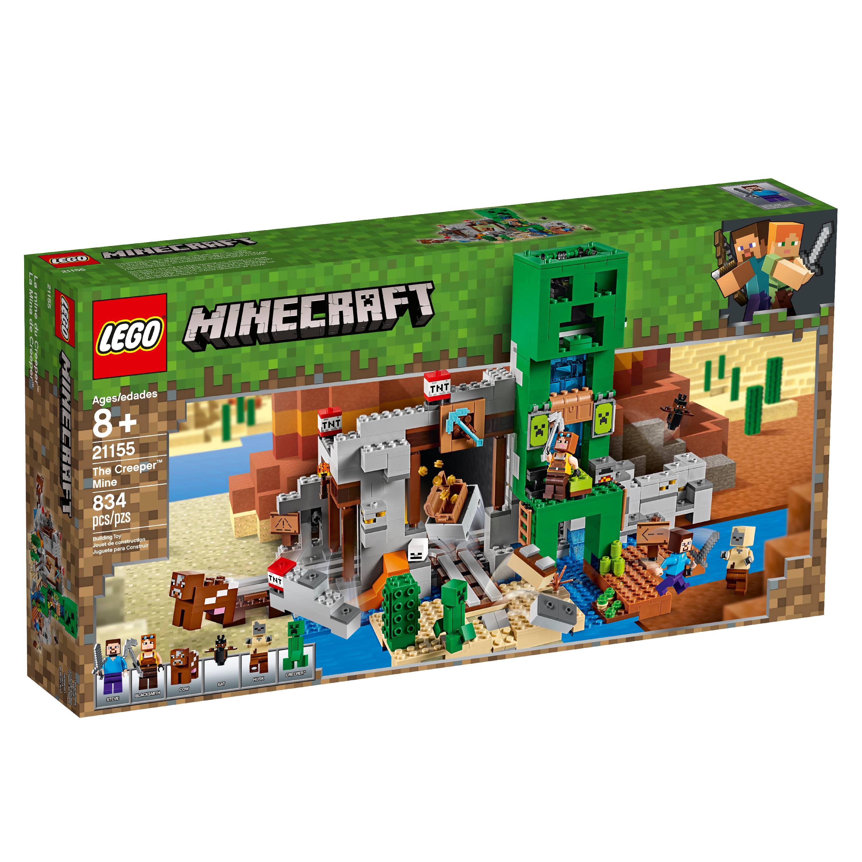 LEGO Minecraft The Creeper Mine 21155 Toy Rail Track Building Set (830 Pieces) - image 5 of 8