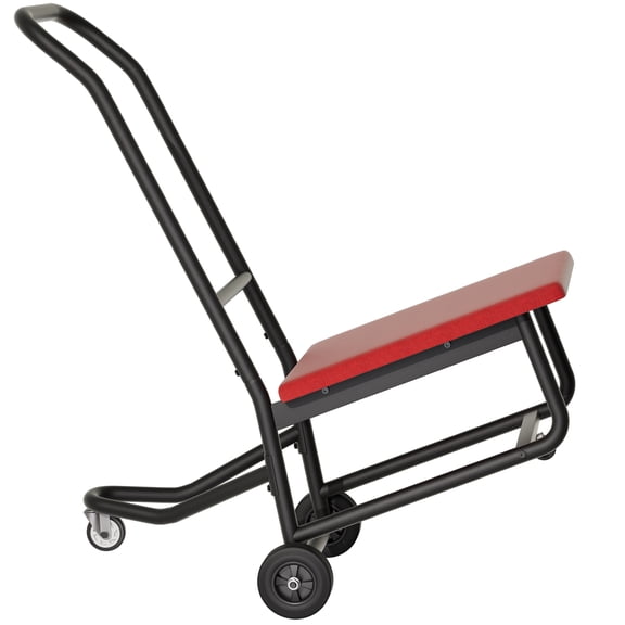 GIOTORENT Dual-Wheel Chair Dolly, Heavy-Duty Metal Folding Chair Cart with Easy-Tilt Design & 360° Mobility, for Banquet Halls, Churches, and Event Seating