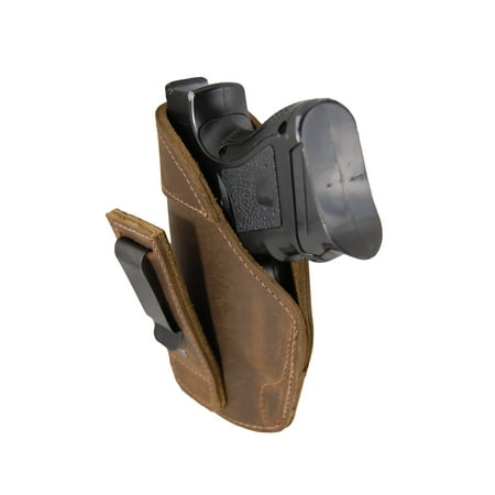 Barsony Left Brown Leather Tuckable IWB Holster Size 17 Beretta CZ EAA Ruger Springfield Sig Compact 9 40