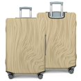 thumbnail image 2 of Stretch Luggage Cover L(25-28in)– Elastic Travel Suitcase Protector with Handle Openings & Bottom Closure, Washable Polyester Spandex Suitcases Cover, Wood Grain Print, 2 of 5