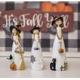 thumbnail image 2 of Halloween Witch Decorations Figurines, Classic Witches Hats, Cat And Pumpkins, 2 of 4