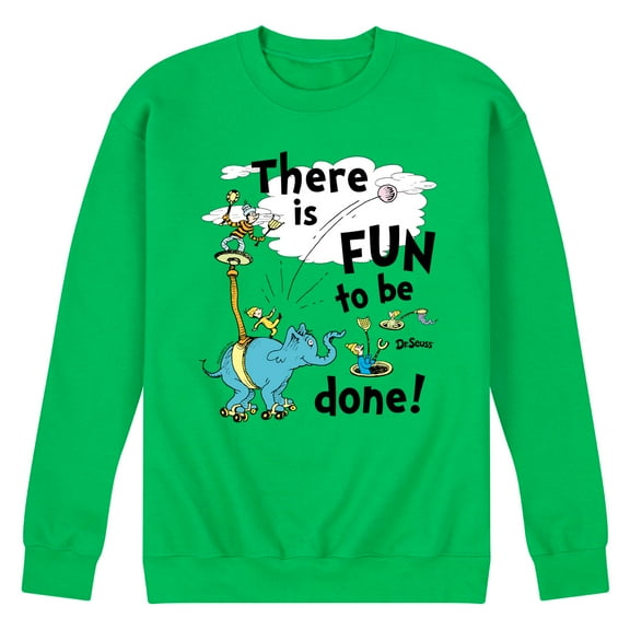 Dr. Seuss - Fun To Be Done - Men's Crew Neck Fleece Pullover