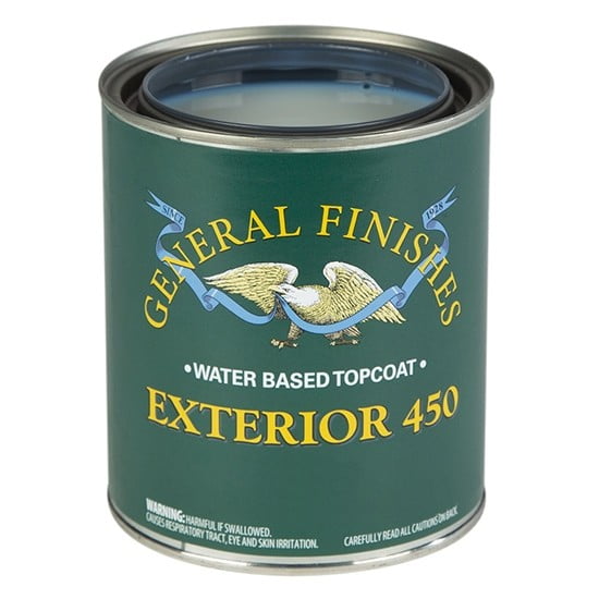 General Finishes, Exterior 450 CLEARS, Flat, Quart
