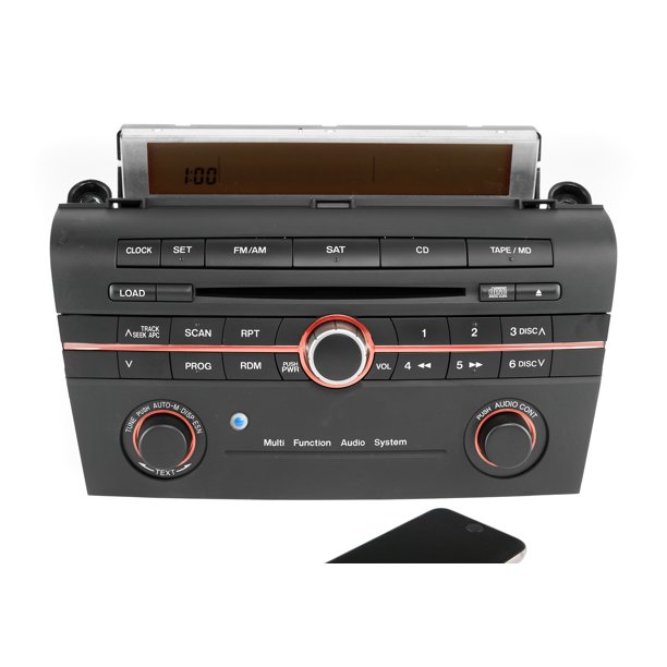 2005 Mazda 3 AM FM Single Disc CD Player with Bluetooth Music Upgrade