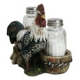 thumbnail image 6 of Country Rustic Farm White Breasted Chicken Rooster Salt Pepper Shakers Holder, 6 of 10