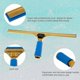 thumbnail image 2 of Professional Window Squeegee for Commercial Use, Window Cleaning Tool for Shower Doors, Windows and Car Glass, 1 pc - Gold, 2 of 5