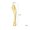 Gold, variant on Leaf-Shaped Zinc Alloy Eye Cream Spoon - Durable and Hygienic Makeup Tool for Eye Care and Facial Massage