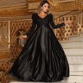 thumbnail image 2 of Vestido de fiesta de noche con escote en V grande y sexy para mujer de primavera y verano, 2 of 5