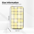 thumbnail image 2 of Leather Wallet 8 X 4.3 In Comfortable Light Waterproof And Durable Zipper Design Easy To Carry Lightyellow Checked Hand-Drawn Sketch_1, 2 of 8