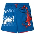 thumbnail image 3 of Marvel Spider-Man Miles Morales Ghost-Spider Rash Guard and Swim Trunks UPF 50+ Outfit Set Toddler to Little Kid, 3 of 5