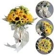 thumbnail image 1 of Handmade Sunflower Wedding Bouquets Holding Bouquet For Wedding Party Engagement Party, 1 of 4