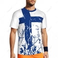 thumbnail image 4 of Exclusive design Finland Flag Grain 3D Printed Men For Running Bike Soccer Tennis Fitness Sports tshirt Mesh Fans Short T-shirt, 4 of 10