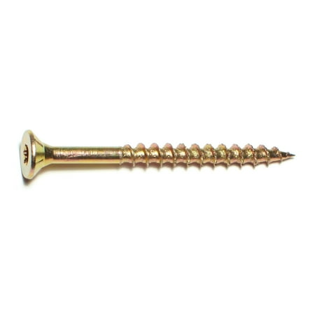 

#12 x 2-1/2 Zinc Plated Steel Star Drive Interior Nibs Bugle Head Wood Screws