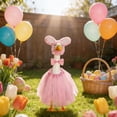 thumbnail image 6 of SHENGXINY Porch Goose Easter Outfit, Easter Dress Matching Hat Accessory Set Goose Clothes for Patio Garden Spring Display Decor, 6 of 8