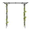 thumbnail image 2 of Tcbosik Flat Top Iron Arch Trellis, 85" H x 81" L Free Standing Plant Support for Garden, Black Powder Coated Rust-Proof Climbing Frame for Roses, Vines, Flowers, 2 of 7