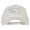 White, variant on Oklahoma with Map Outline Embroidered Washed Cotton Twill Cap - Black OSFM