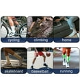 thumbnail image 7 of Couver Running Athletic Crew Socks Cotton Terry Cushion sole, Quarter High, White, Large, 3 Pairs, 7 of 7
