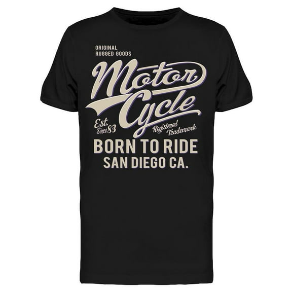 Motorcycle, San Diego, Ca T-Shirt Men -Image by Shutterstock, Male XX-Large