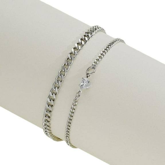 Stainless Steel Bracelet Set for Couple – Elegant & Timeless Jewelry Gift