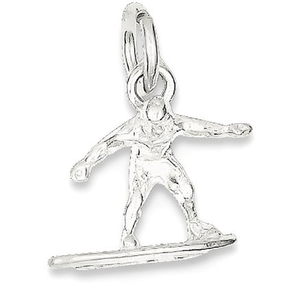 Sports Mom Charm - ICE CARATS 925 Sterling Silver Surfer Pendant Charm Necklace Sport Fine Jewelry Ideal Gifts For Women Gift Set From Heart