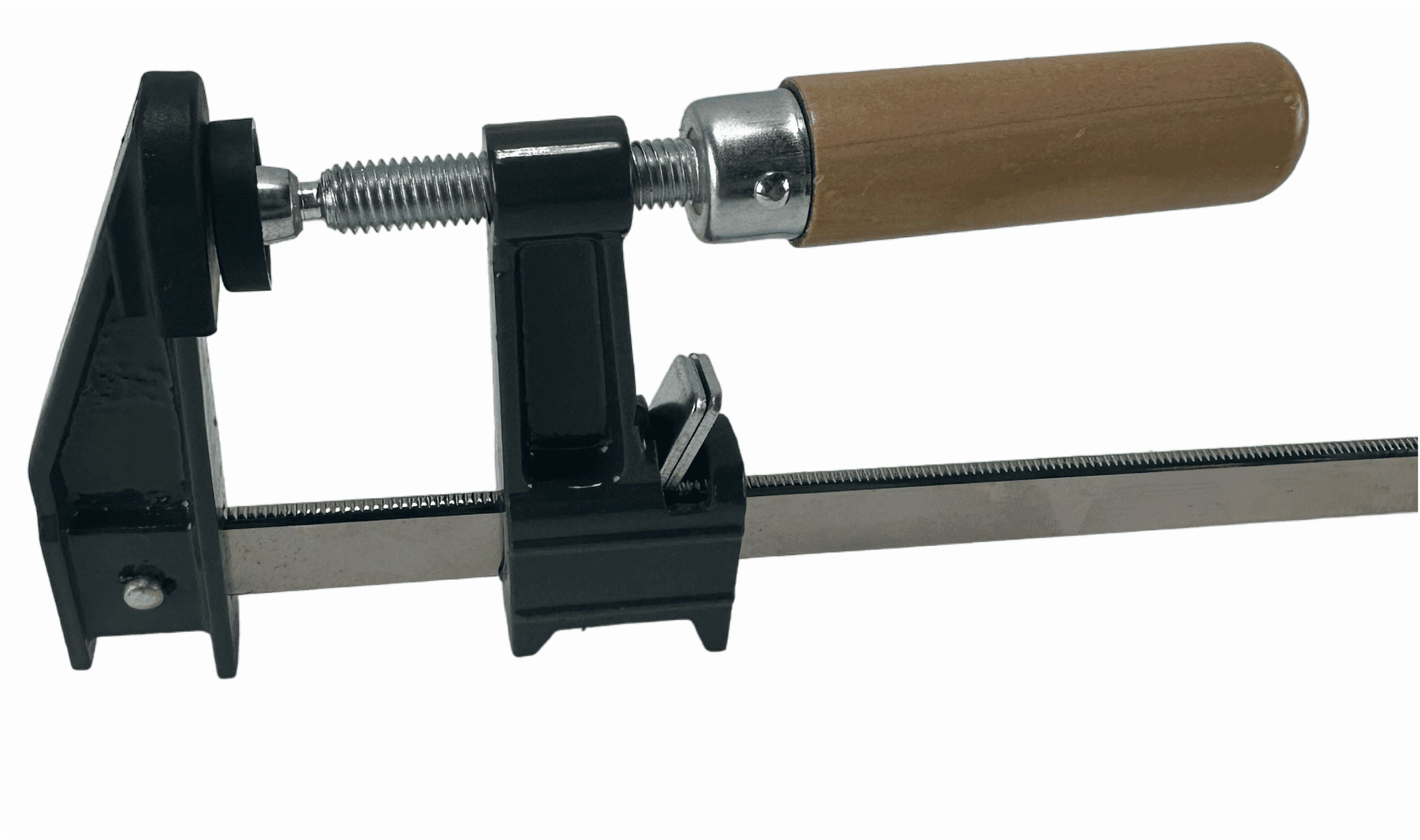 Set of 2 - 18" Steel Bar Clamp Tool Metal Ratcheting System and Quick Release Suitable for a Wide Range of Woodworking and Metalworking