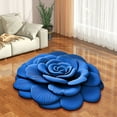 thumbnail image 7 of Area Rug Rugs for Living Room 3 D Flower Mat 23.62x23.62 in Soft Carpet Non-Slip Machine Washable,Quick Dry & Absorbent Rugs Area Carpet Dining Room Home Bedroom Carpet Floor for Home Decor, 7 of 7
