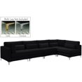 thumbnail image 2 of Meridian Furniture Julia Black Velvet Modular Sectional (5 Boxes), 2 of 2