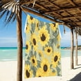 thumbnail image 2 of GZHJMY Sunflowers in Vintage Beach Towel Microfiber, 31"x 71" Large Quick Dry Travel Towel Beach Blanket for Women Men Travel Swim Camping Holiday, 2 of 3