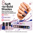 thumbnail image 2 of Morovan 8 Colors Nail Polish Set, Classic Nude Pink, Wine Red, Black & Navy Blue Shades, Quick Dry Glossy Nail Polish Kit for Women, 2 of 9