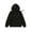 Black, variant on Kids Boys Girls Long Sleeve Hooded Solid Color Drawstring Pullover Hoodies Gym Sports Coffee 140