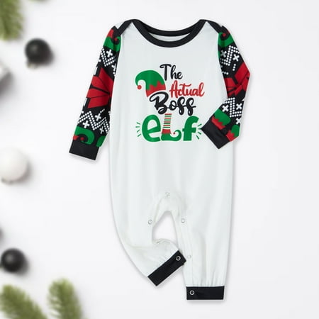 

YUANHUILI Christmas Pajamas for Family Matching Xmas Christmas Pjs Set Cartoon Print Cute Holiday Family Sleepwear