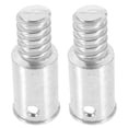 thumbnail image 1 of QUMIIRITY Thread Adapter Metal Extension Pole Adapter Silver Cylindrical For Household Cleaning 2Pcs, 1 of 8