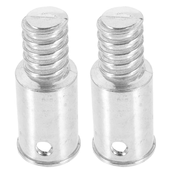 WRISTBIQUE 2-Pack Aluminum Threaded Broom Handle Tips Replacement Ends for Household Cleaning Tools