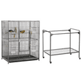 thumbnail image 4 of Yaheetech 63''H Bird Cage W/ Stand for Cockatiels, Black, 4 of 10