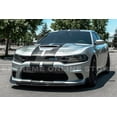 thumbnail image 4 of Replacement For 2015-Present Dodge Charger | SRT Track Style 4Pcs Front Bumper Lower Lip Splitter (ABS Plastic - Painted Glossy Black) FLIP-246-ABS, 4 of 12