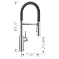 thumbnail image 2 of Catris Flexo Semi-Pro Pull-Down Dual-Spray Kitchen Faucet - PVD Steel, 2 of 4