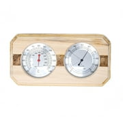 ALEKO WJ10C Wall-Mounted Pine Wood Thermometer and Hygrometer
