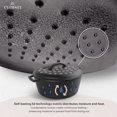 thumbnail image 4 of Juego de 7 cuartos de galón presazonado de hierro fundido Dutch Oven Cuisinel, 4 of 6