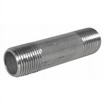 1/2" MNPT x 2" TBE Stainless Steel Pipe Nipple Sch 40