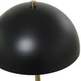 thumbnail image 6 of DecMode Contemporary Metal Dome Shaped Table Lamp, 10"W x 28"H with Black/Gold Metallic Finish, 6 of 10