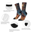 thumbnail image 4 of Honeii Cowboy Boots Under Starry Sky Print Adult Socks,Crew Socks,Casual Calf Socks,Daily Wear Socks for Men & Women, Perfect for Sports, Casual and Everyday Use, 4 of 6