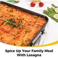 Nonstick Lasagna Pan 3 Inch Deep 9x13 Baking Pan for Layered Recipes